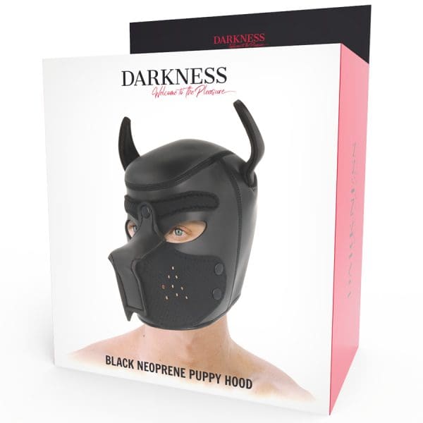 DARKNESS - NEOPRENE DOG MASK WITH REMOVABLE MUZZLE L 6